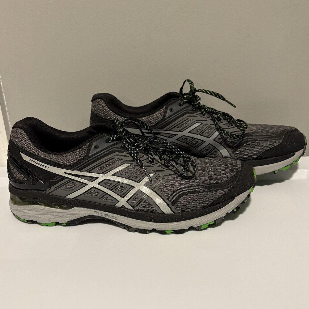 Asics GT-2000 FluidRide Dynamic Duomax Mens 12 Running Shoes Sneakers Gray Green